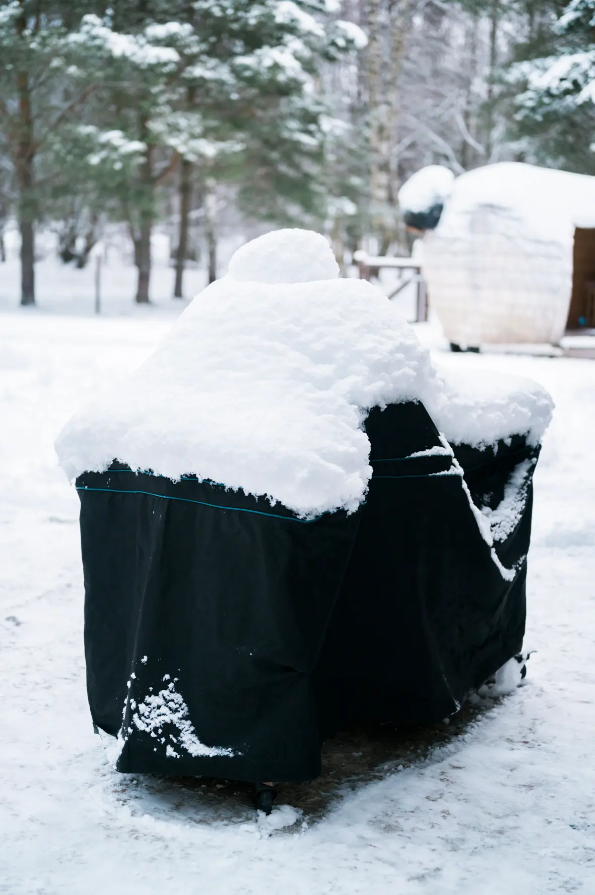 Lohjaoja Lamba maja talvel, Lahemaa lumine maastik